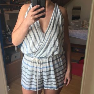 Striped romper